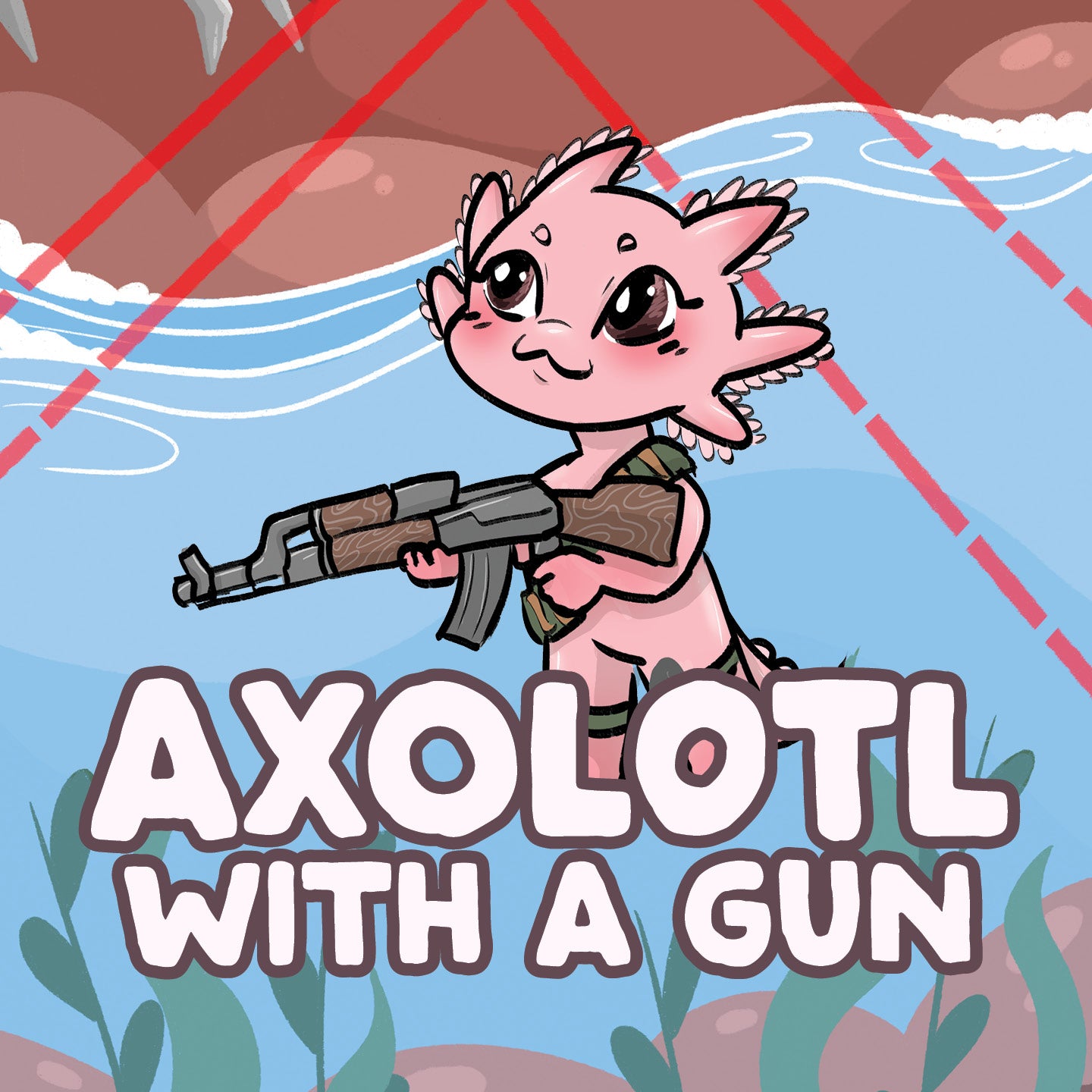Axolotl with a Gun