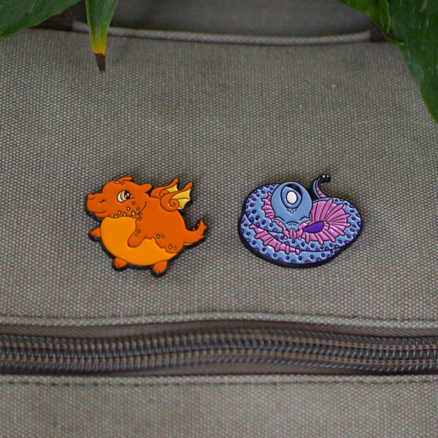 Draconic Familiar Enamel Pins