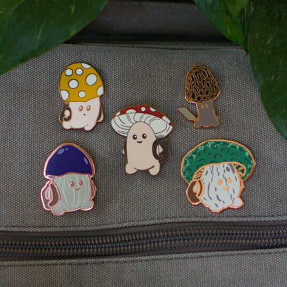 Adventure Mushie Enamel Pins