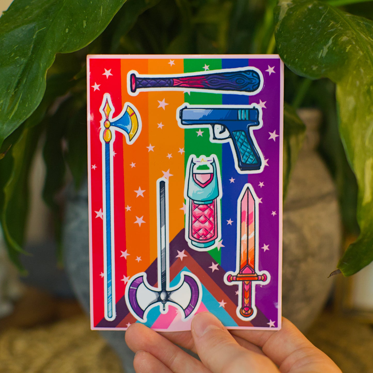 LGBT Weapon Sticker Sheet